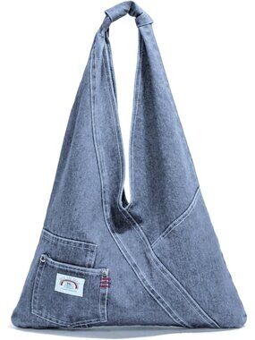 Denim Purses For Women Fashion Trendy Jean Purse Denim Purse Handbag Shoulder Ba